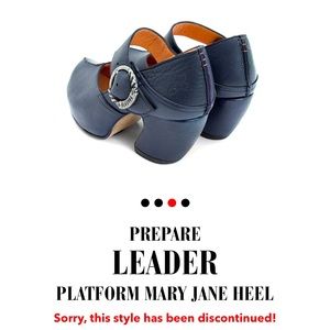 Fluevog Prepare Leader Navy Blue 9.5
